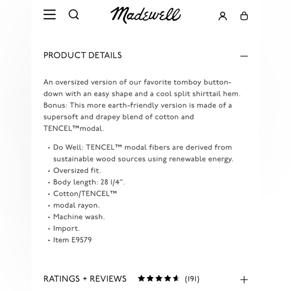 Madewell | White Button Down Shirt ‘Drapey Oversized Boyshirt Pure White | Small - Picture 5 of 13